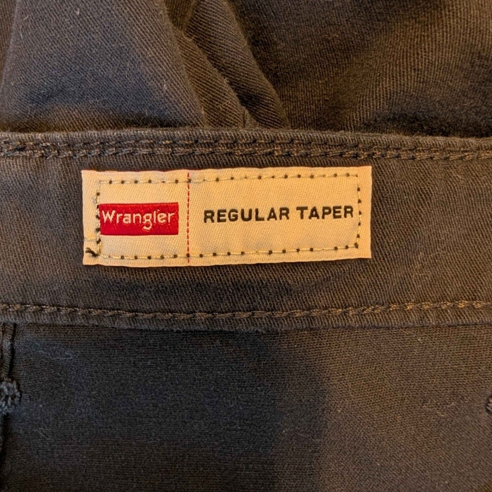 Wrangler Regular Taper Cargo Pants Mens 42x30 Black - Picture 4 of 6